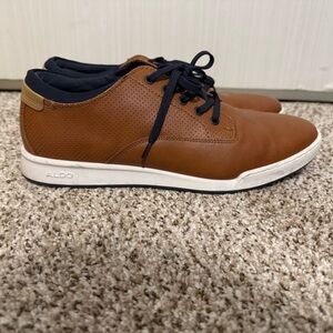 Aldo Men's Tan and Navy Sneakers